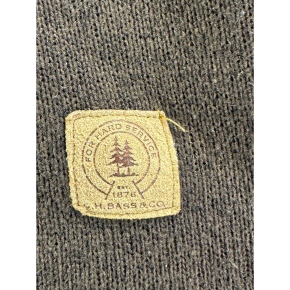 GH Bass and Co Mens Xlarge Brown pullover hoodie Fleece Sweatshirt - Picture 6 of 16